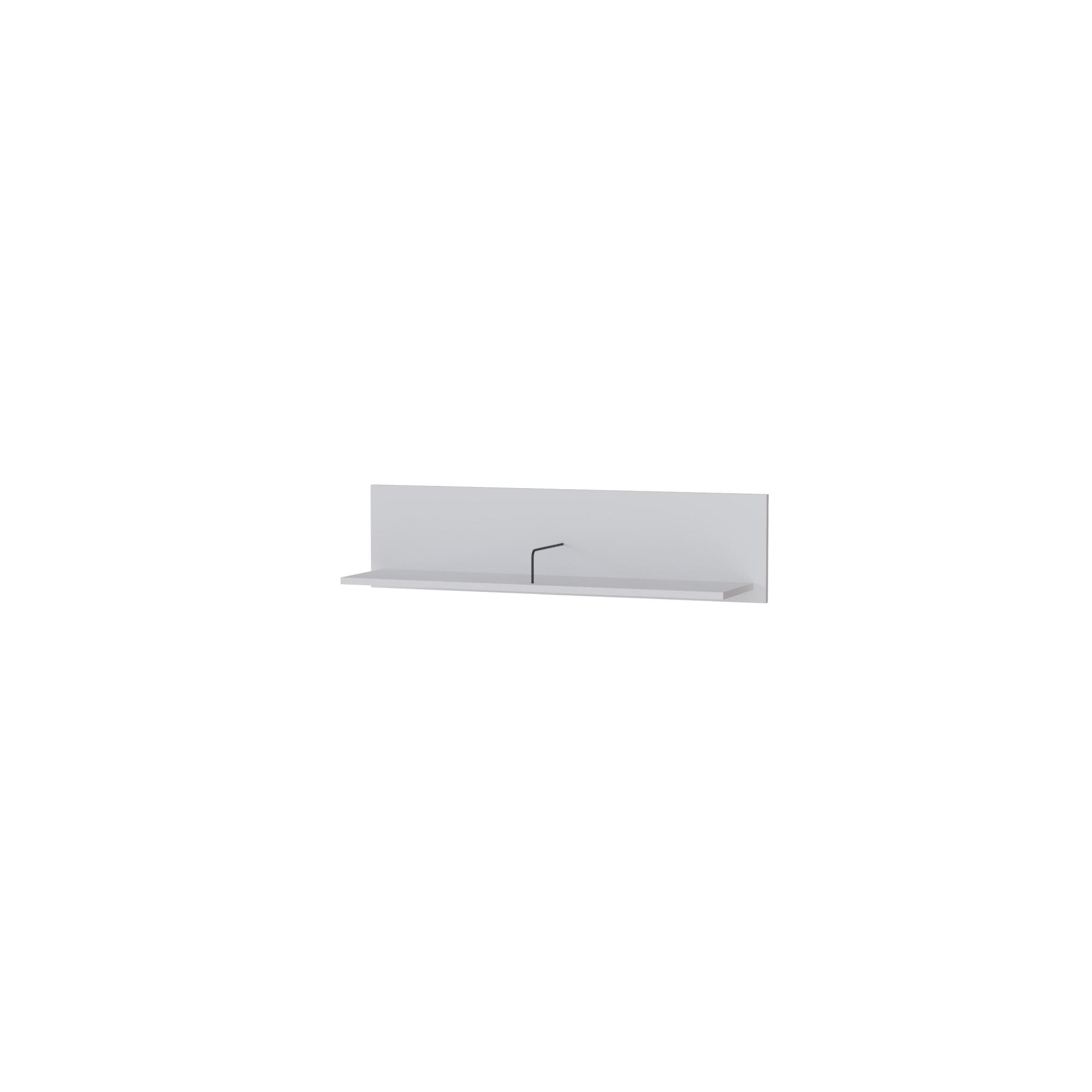Гостиная Рея Полка навесная РГН белый/белый снег